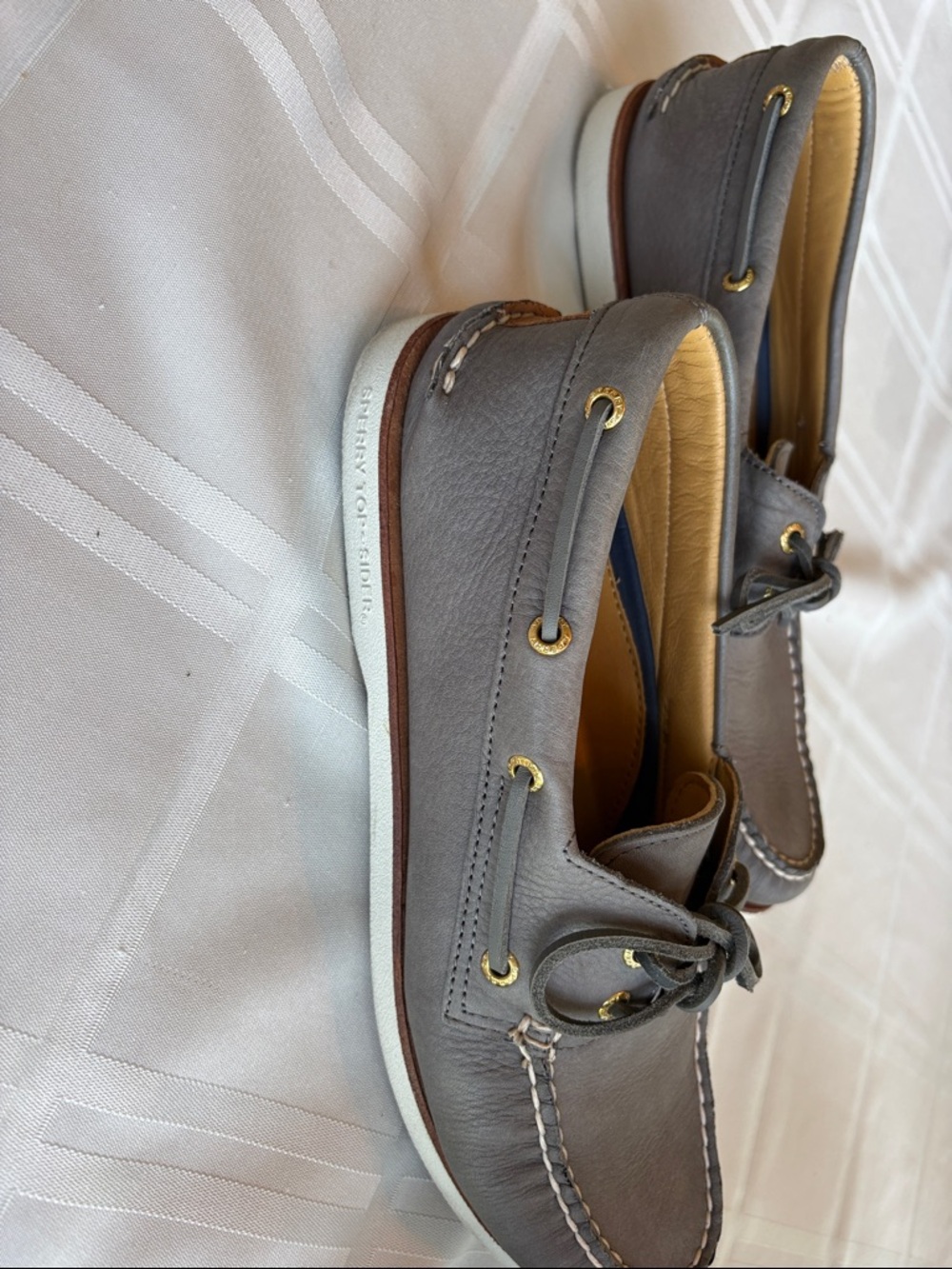 Sperry - Gold Cup Authentic Original 2-Eye Soft Leather Boat Shoe - Size 12 - Picture 4 of 4